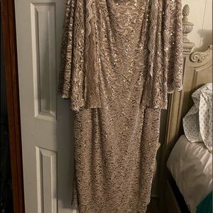 Gold Evening dress great for weddings